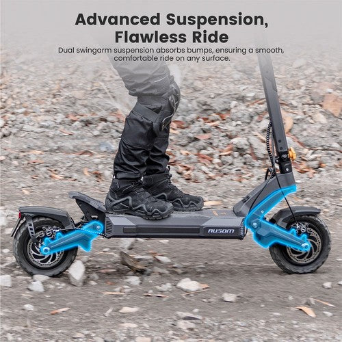 Ausom DT2 Pro Electric Scooter, 2*1100W Motor, 52V 23.4Ah Ausom DT2 Pro Electric Scooter, 2*1100W Motor, 52V 23.4Ah
